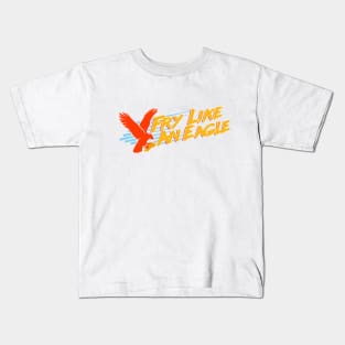 Fry Like An Eagle Logo Kids T-Shirt